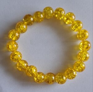 Yellow Beaded Bracelet
